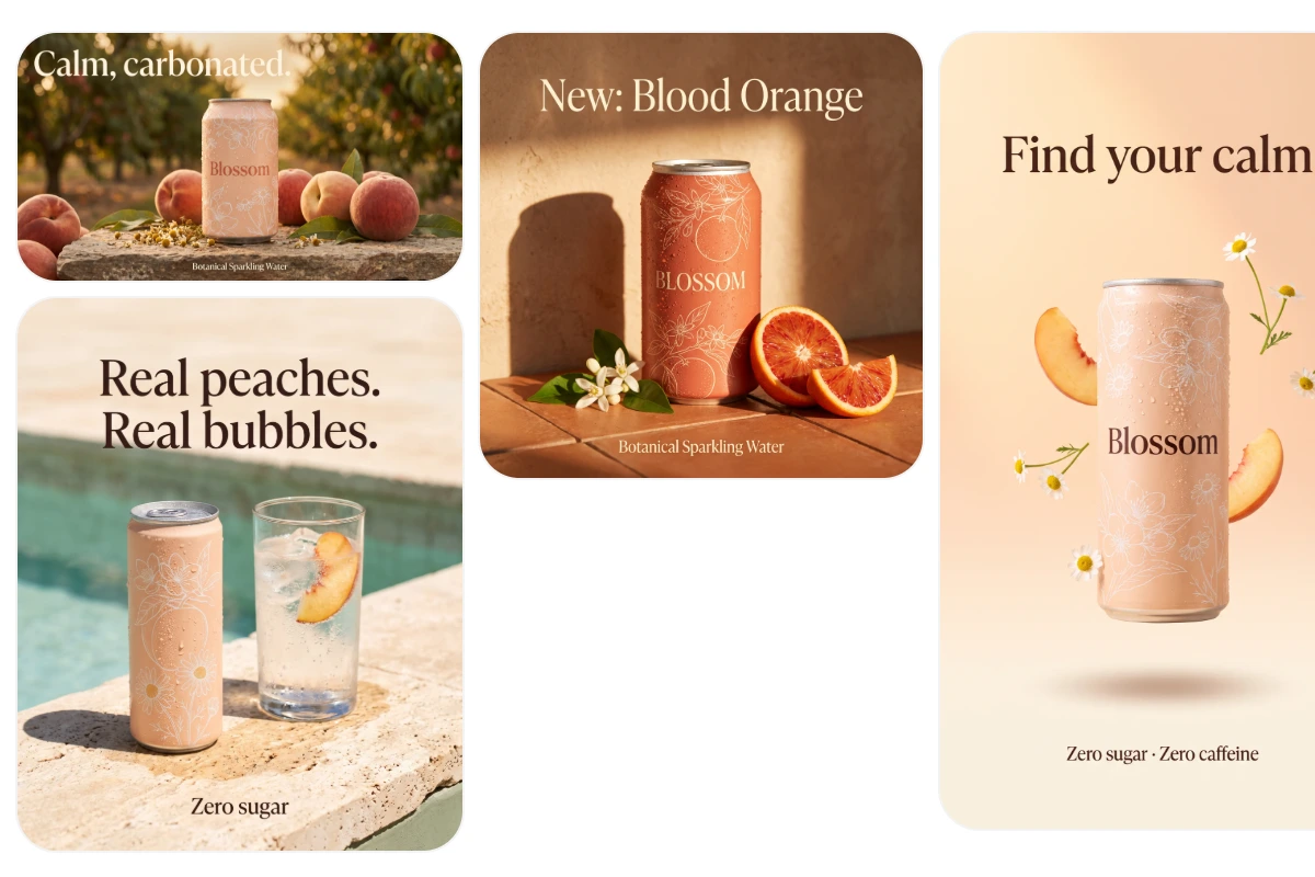 terrads create flow: generated ad variations in feed and story sizes